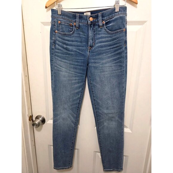 J. Crew Denim Womens High-Rise Skinny Jeans Size 27 Fair Trade Certified Mid-Was - Picture 2 of 9